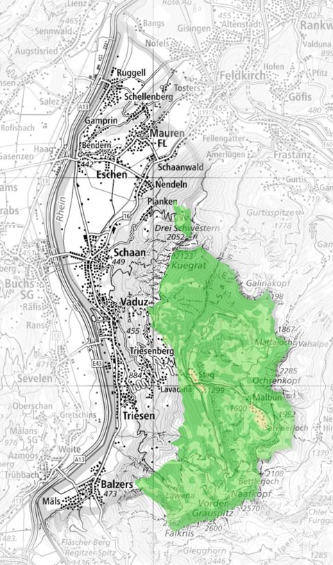 Pflanzenschutzgebiete in Liechtenstein