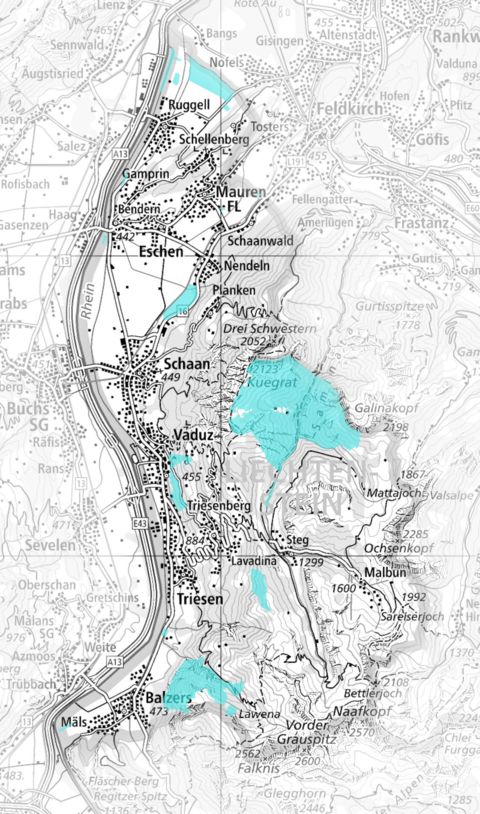 Pilzschutzgebiete in Liechtenstein